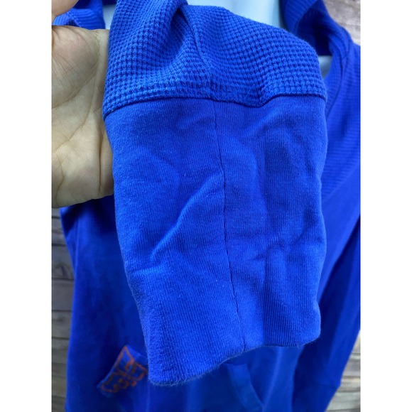Vintage Nike Team Florida Gators Womens Size XL V-Neck Thermal Hoodie Blue - Picture 9 of 12